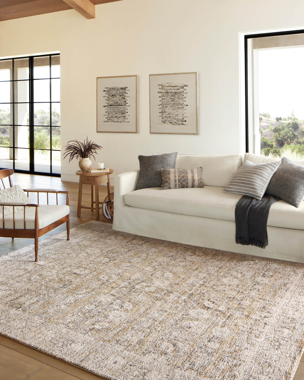 Alie Gold / Beige Rug (ALE-05)