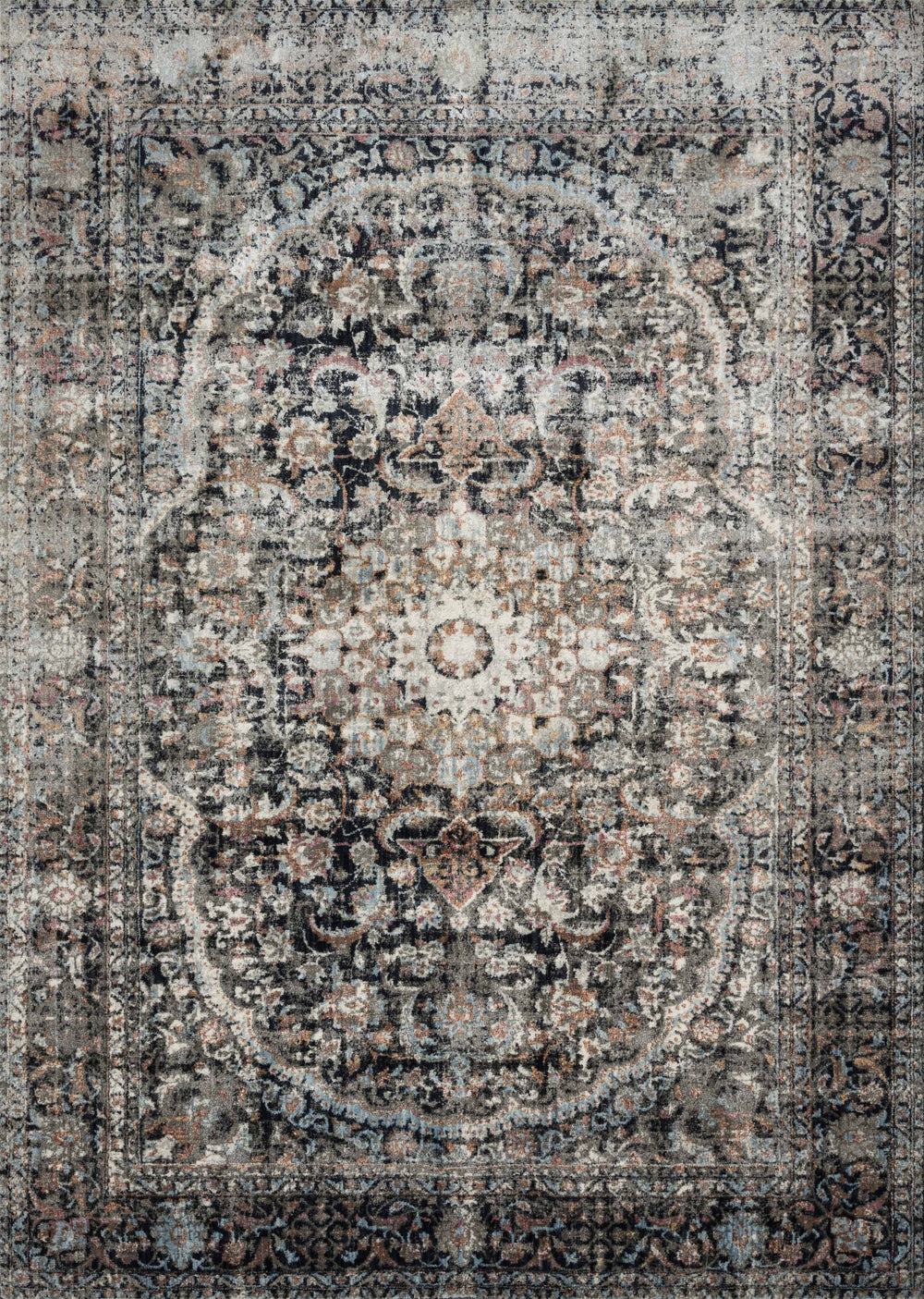 AF-24 Anastasia Charcoal/Sunset Rug