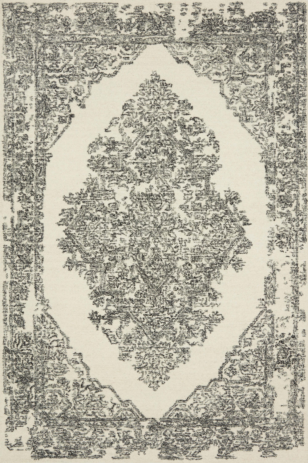 ANN-02 Loloi Annie White / Black Rug