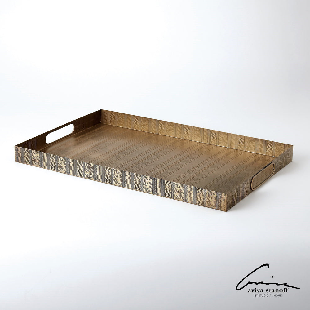 Kokoro Etched Rectangular Tray
