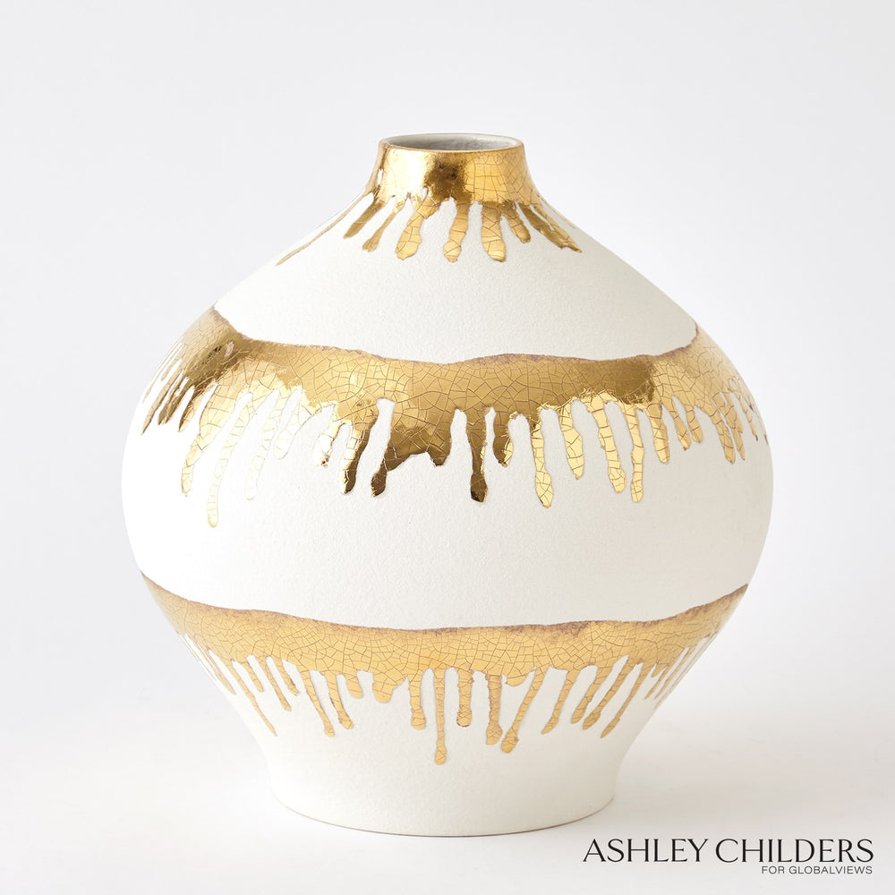 Nouove Vases Gold Drips