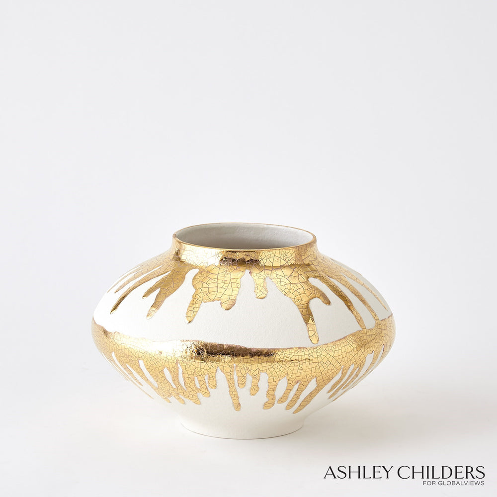 Nouove Vases Gold Drips