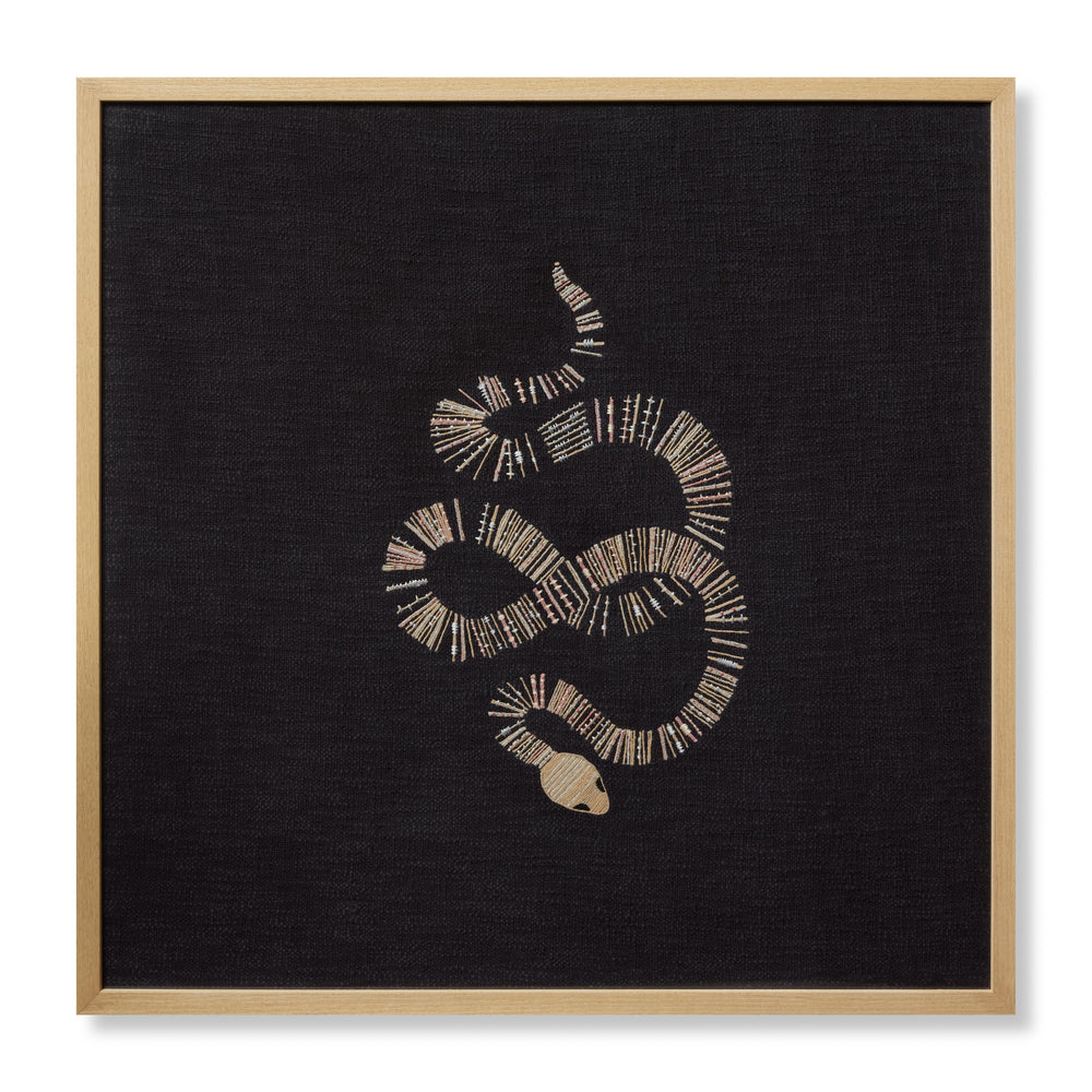 Snake Eyes Black / Beige Wall Art (SNAKX)