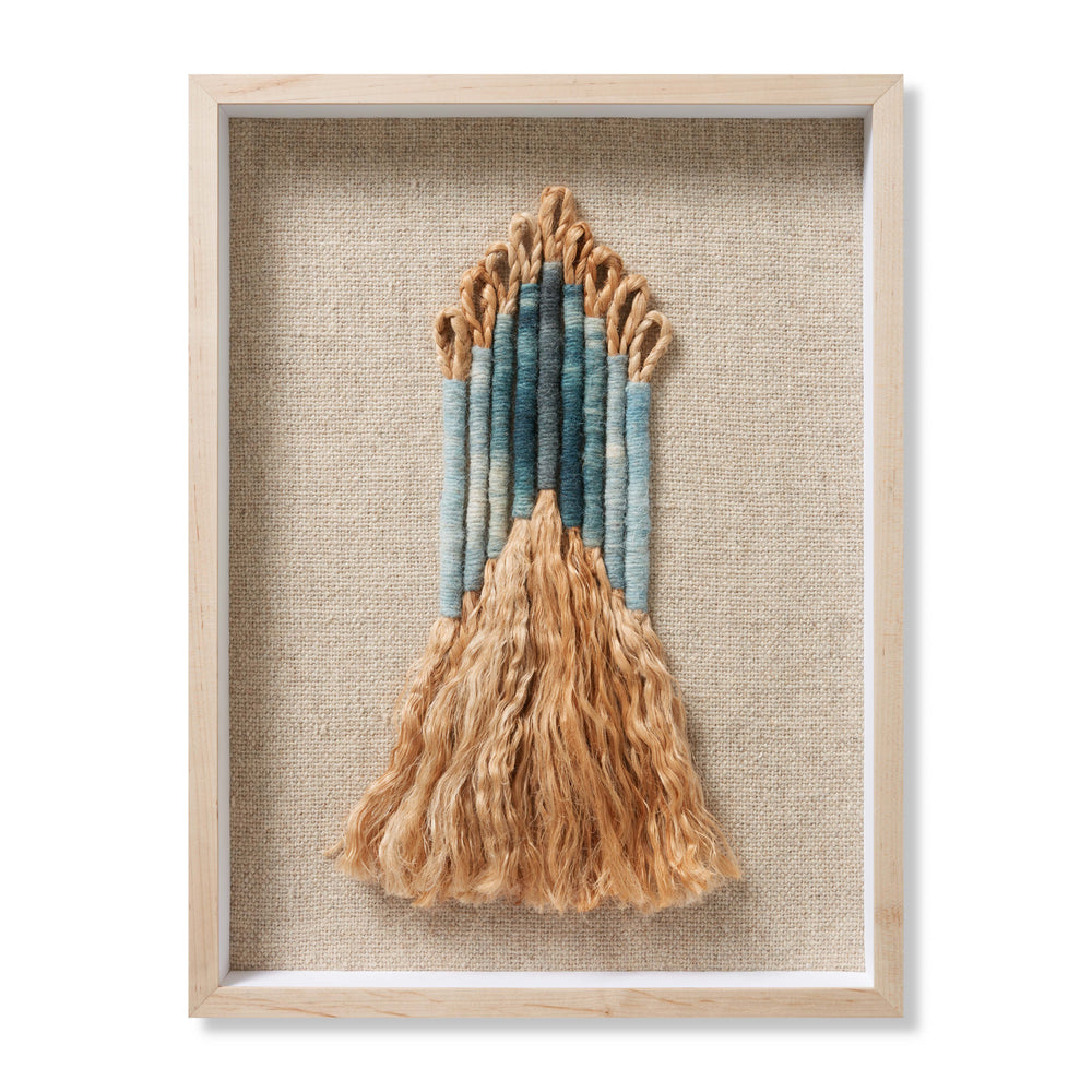 Ashle Ashley Beige / Blue Wall Art