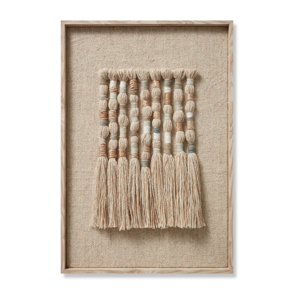 Art mural beige frais / bleu frais