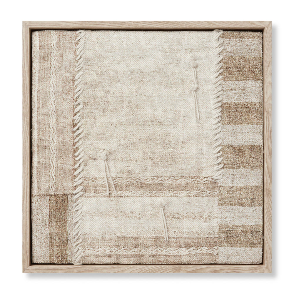 Patca Patchwork un art mural beige / brun