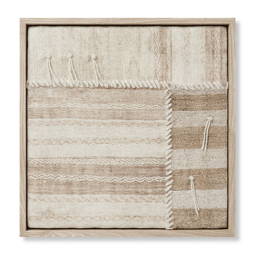 Patchwork B Beige / Brown Wall Art (PATCB)