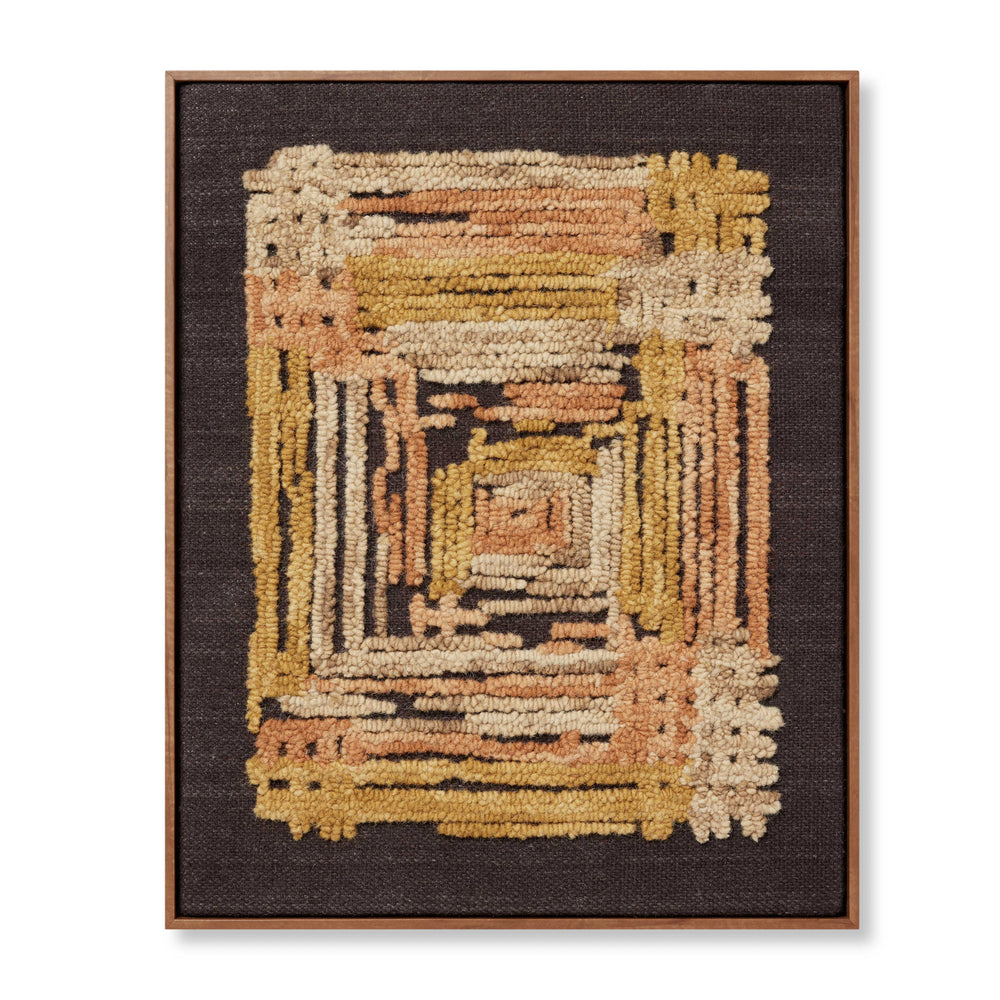 Intersecting Gold / Orange Wall Art (INTRS)