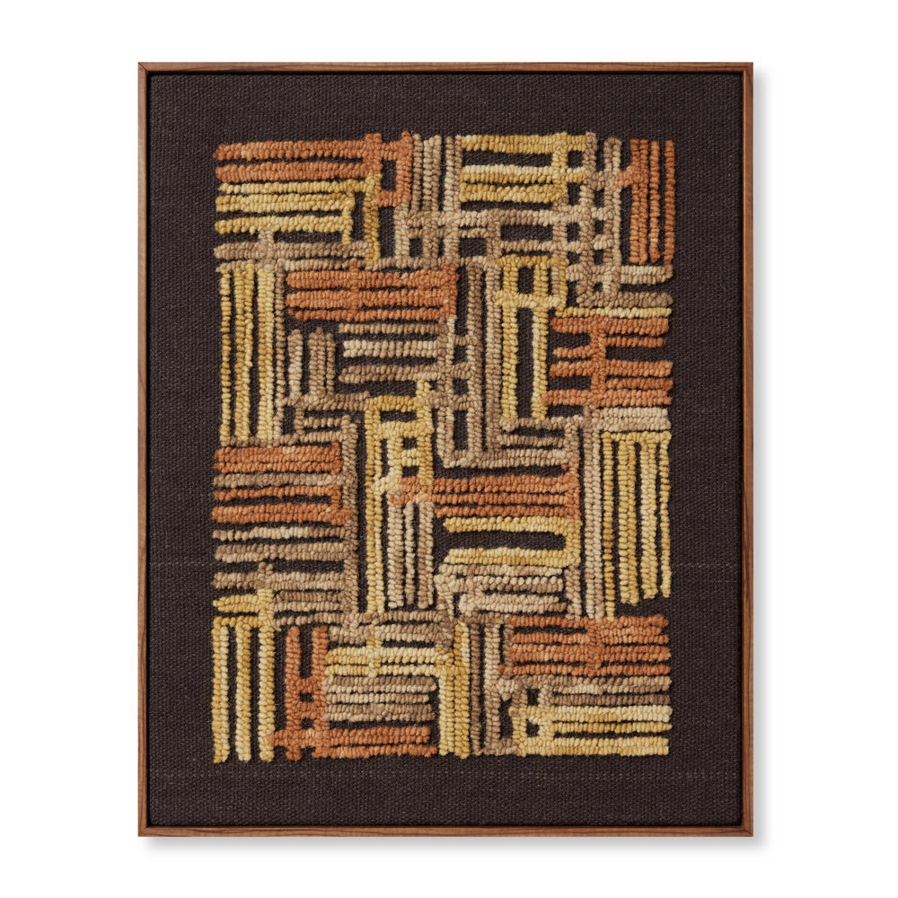 Perpindicular Gold / Orange Wall Art (PERPI)