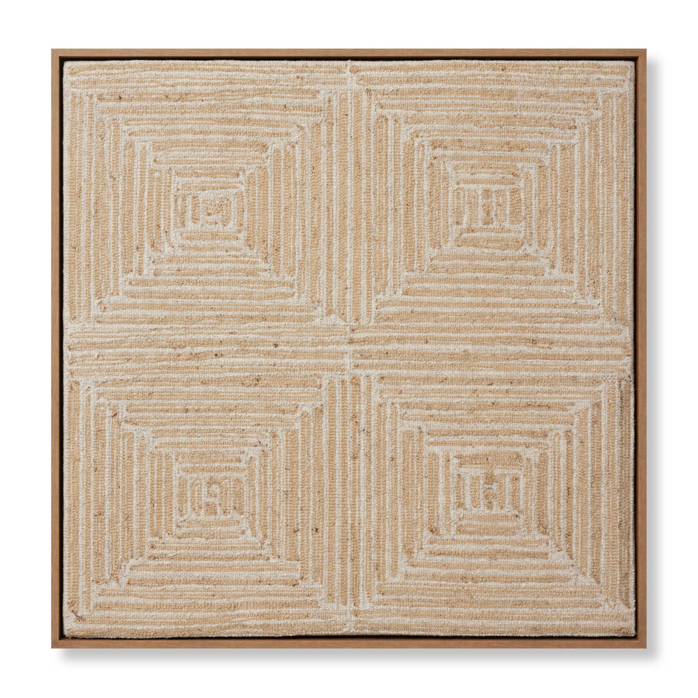 Style Quad Beige / Gold Wall Art (STYLQ)