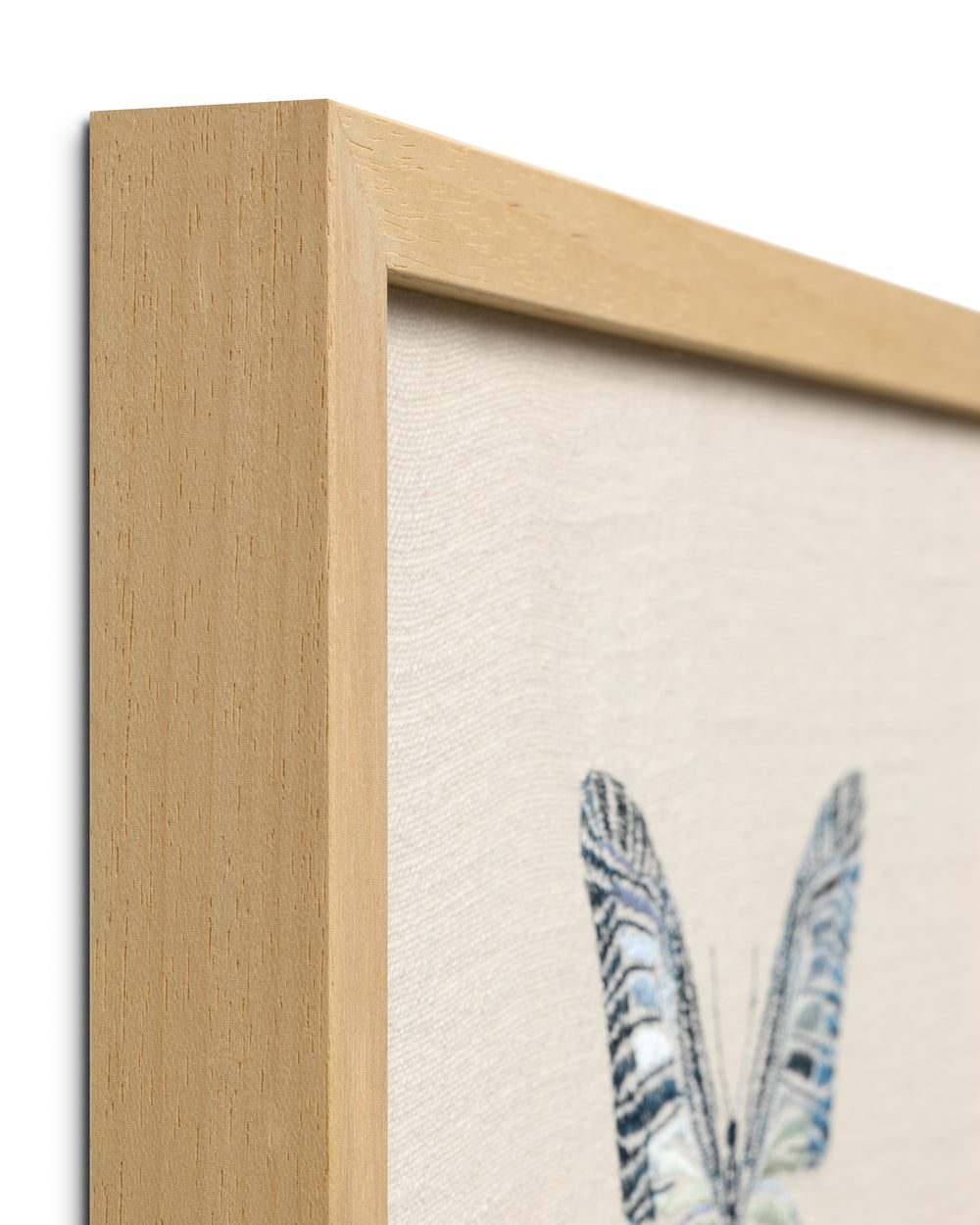 Butterfly Blue Ivory / Blue Wall Art (BUTBB)