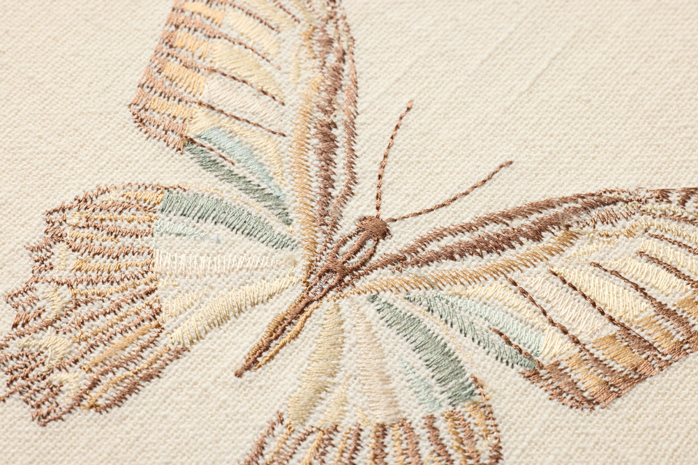 BUTBE Butterfly Beige Ivory / Brown Wall Art
