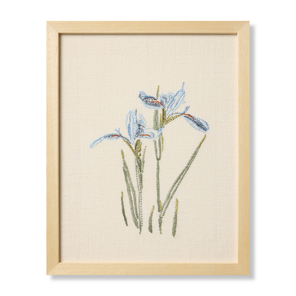 Iris Iris Blue Blue / Green Art mural