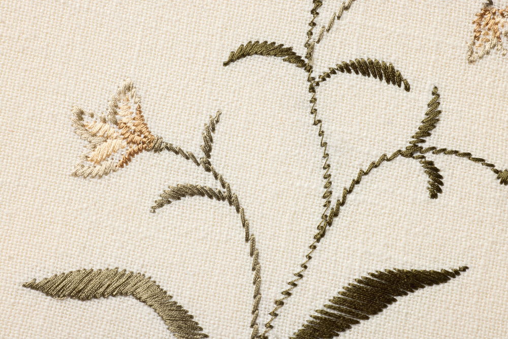 Pixie Pixie Fleurs beige beige / art mural vert
