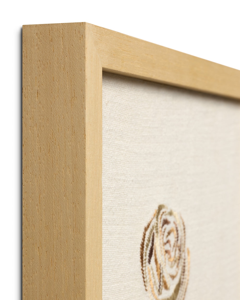 Rose Bud Beige Beige / Green Wall Art (ROSBU)