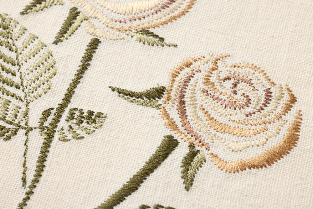 Rose Bud Beige Beige / Green Wall Art (ROSBU)