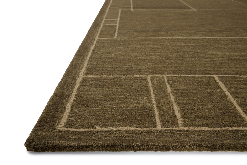 Bar-01 Barrow Olive / Natural Rug