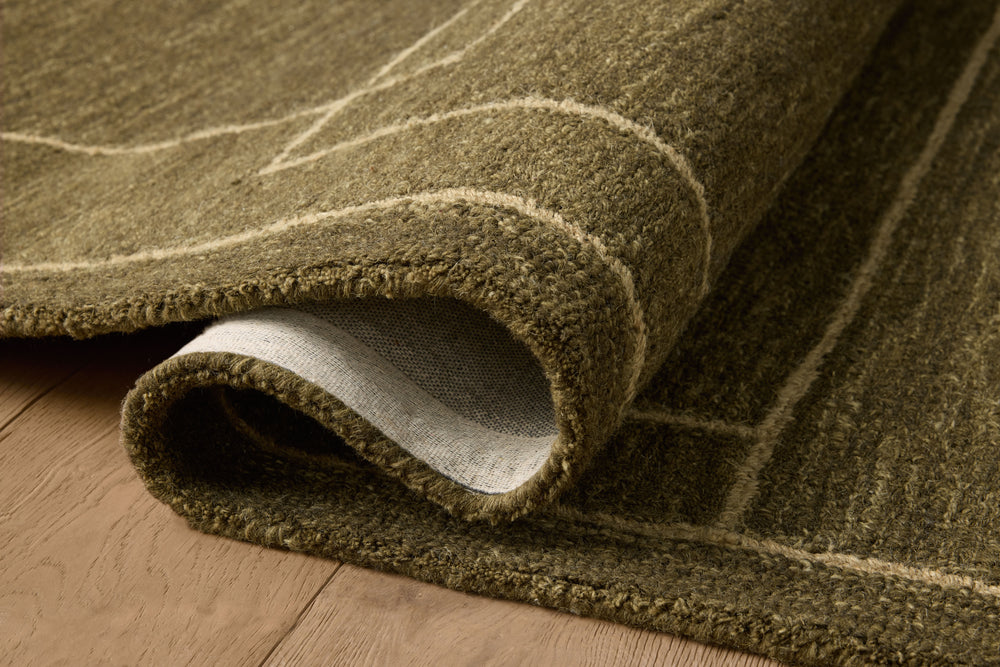 Bar-01 Barrow Olive / Natural Rug