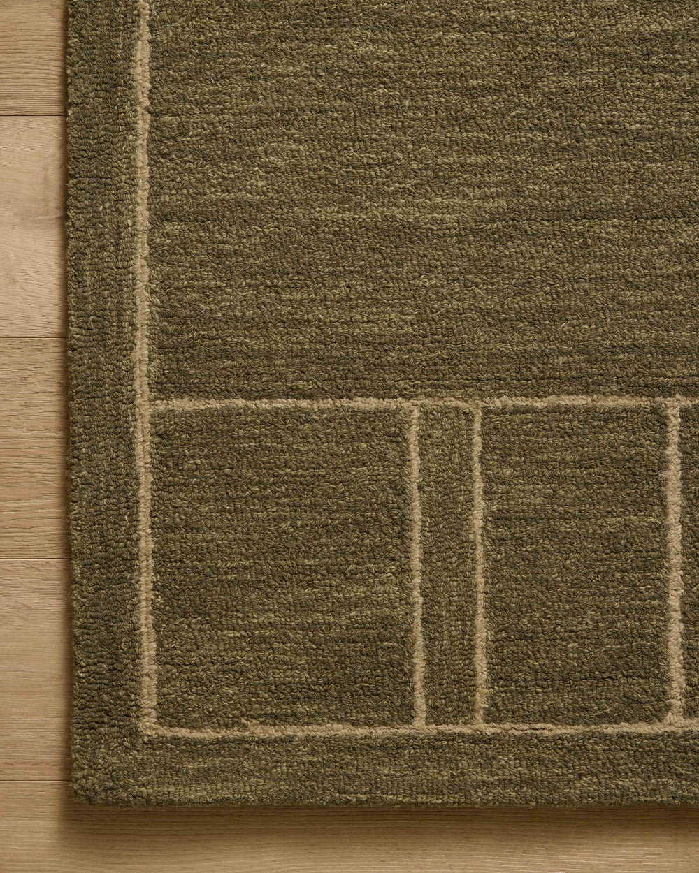 Bar-01 Barrow Olive / Natural Rug