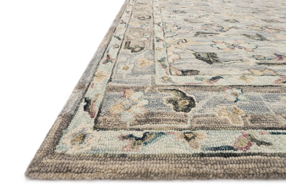 Tapis Beatty bleu clair / multicolore (BEA-04)