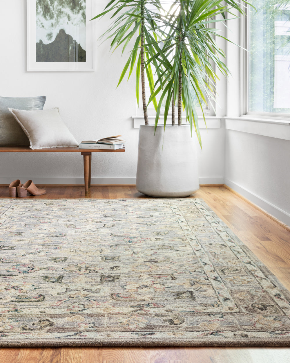 Tapis Beatty bleu clair / multicolore (BEA-04)