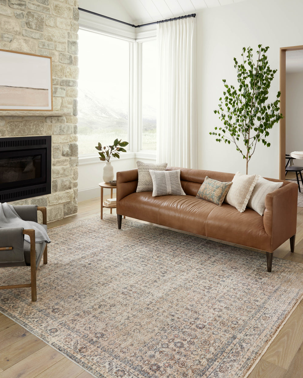 Blake Beige / Denim Rug (BLA-04)