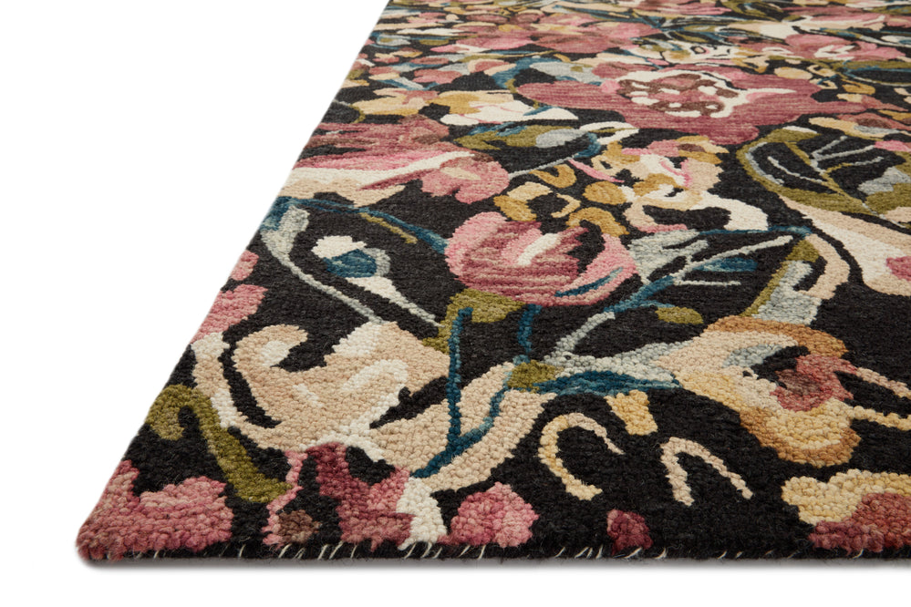 BLM-01 Loloi Belladonna Black / Berry Tapis