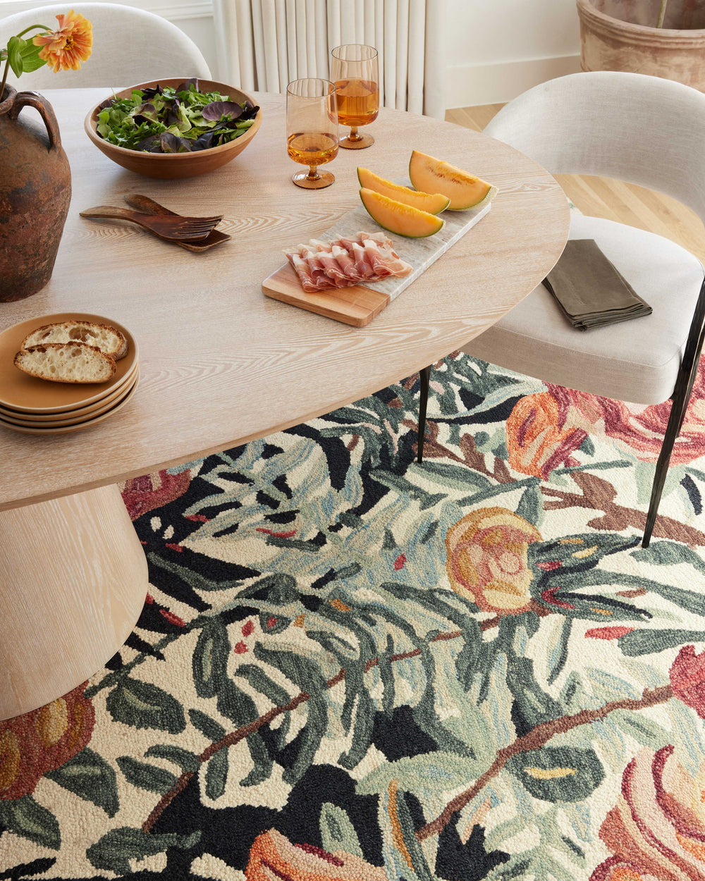 Belladonna Ivory / Lagoon Rug (BLM-02)