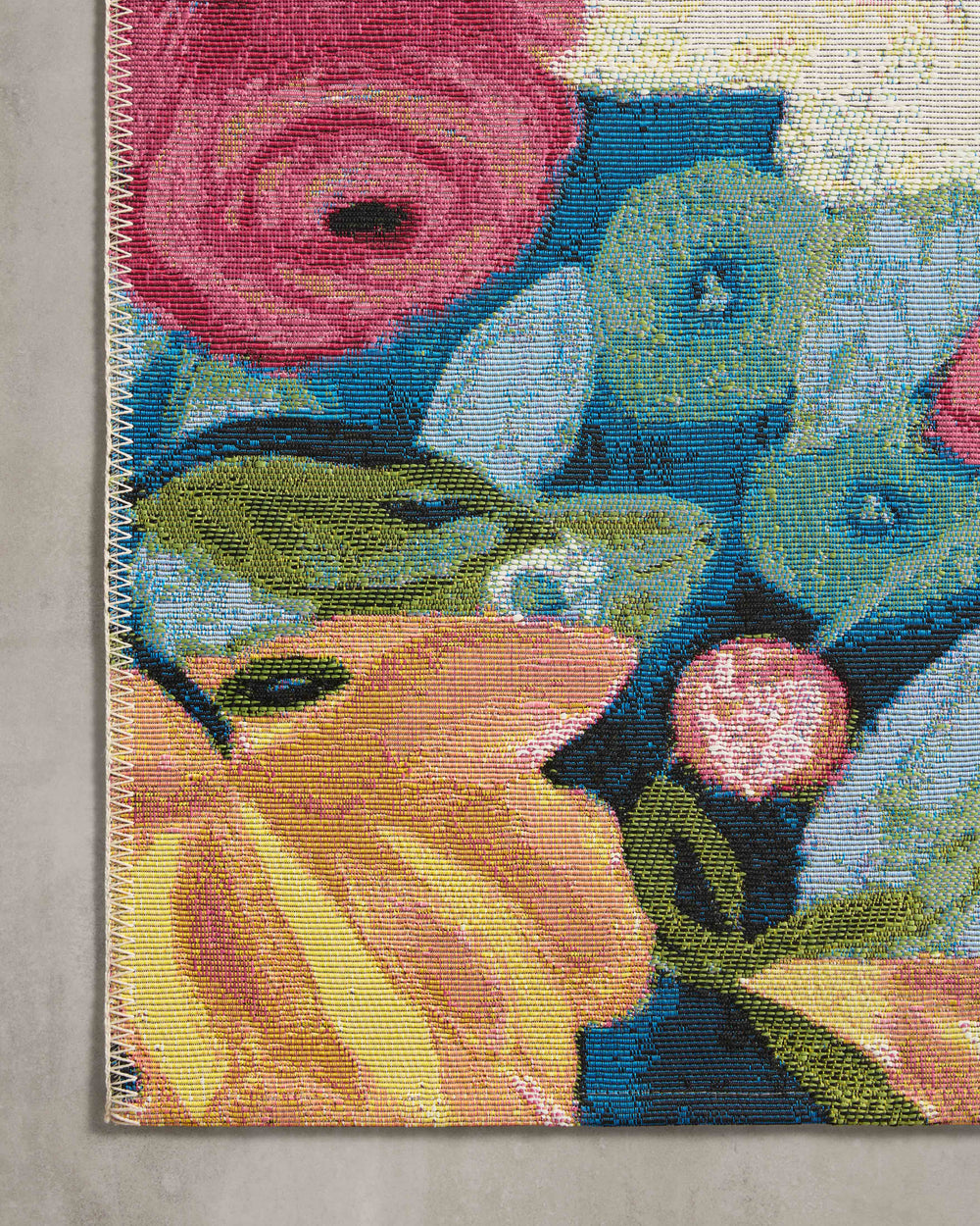 BOT-02 LOLOI Botanical Navy / Multi tapis