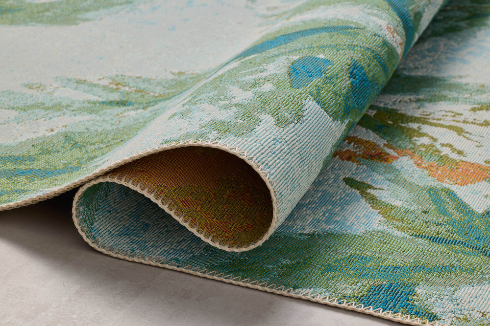 BOT-04 Botanical Sky/Green Rug