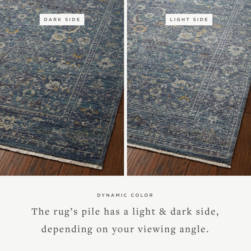 Bru-03 Loloi Bradbury Ocean / Gold Rug