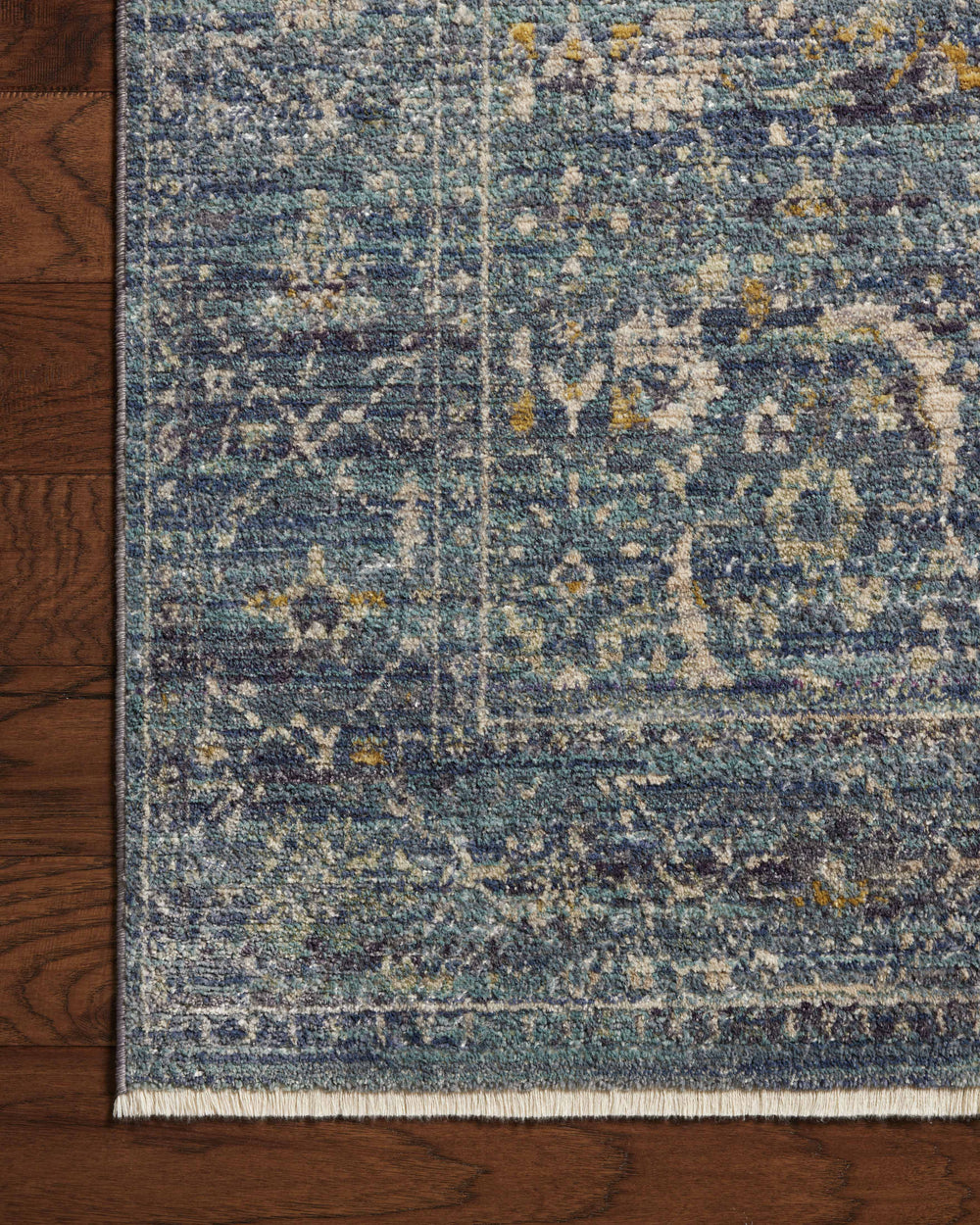 Bru-03 Loloi Bradbury Ocean / Gold Rug