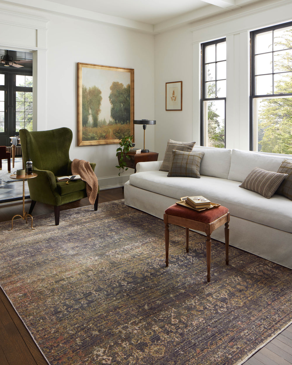 Bru-05 Loloi Bradbury Ink / Multi Rug