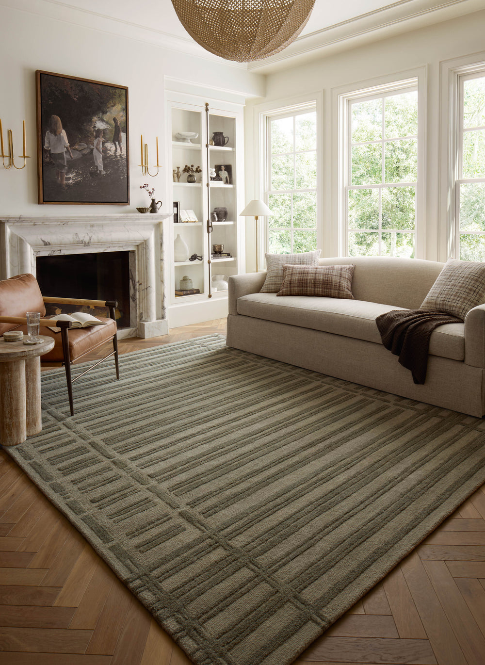 Bradley Sage / Olive Rug (BRL-07)