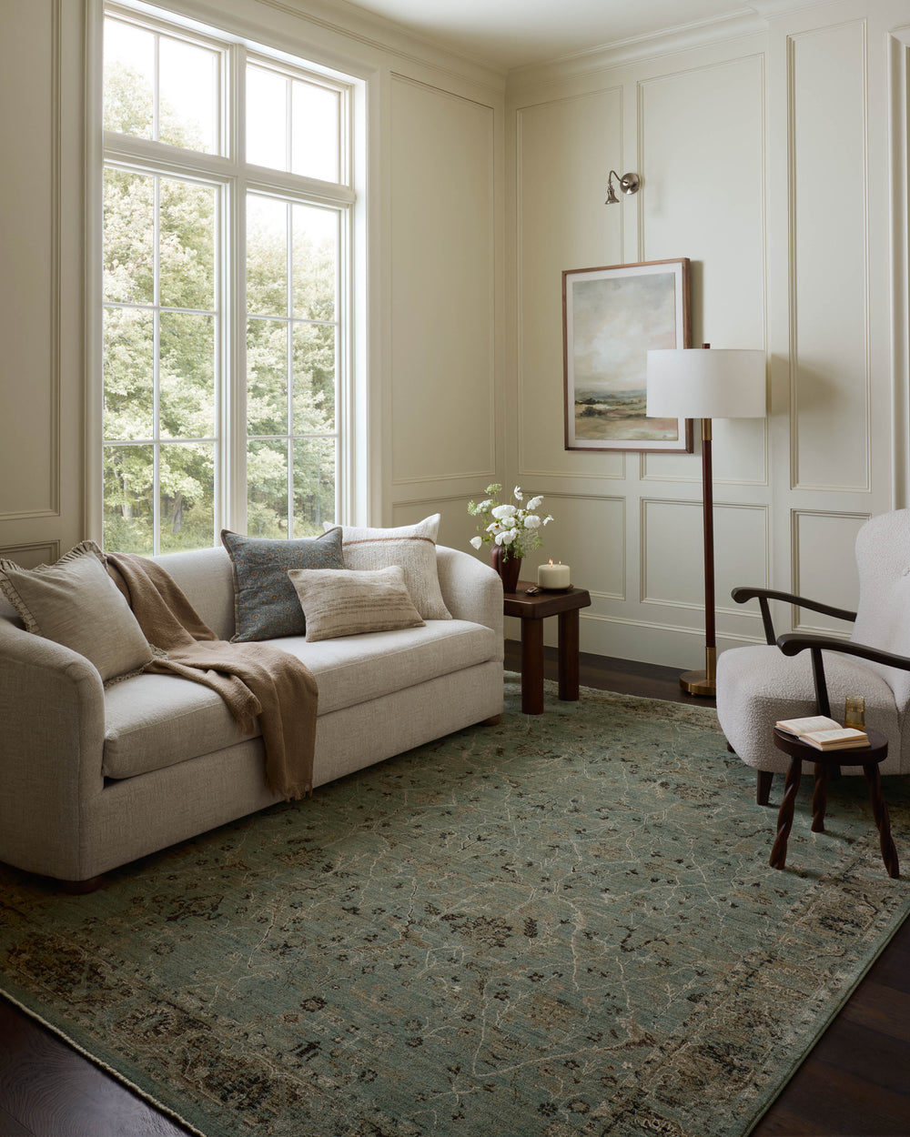 Briar Aqua / Olive Rug (BRR-02)