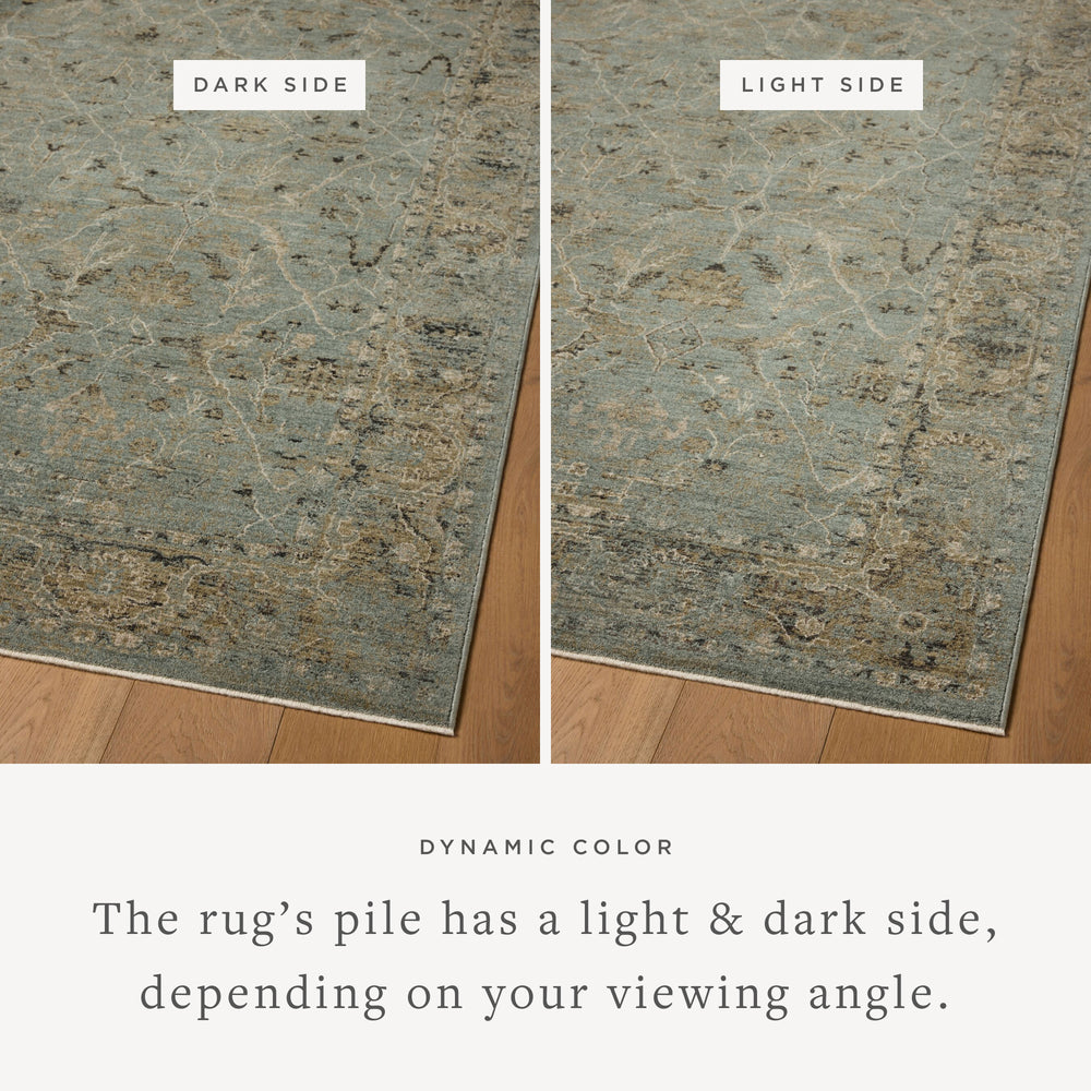 Briar Aqua / Olive Rug (BRR-02)