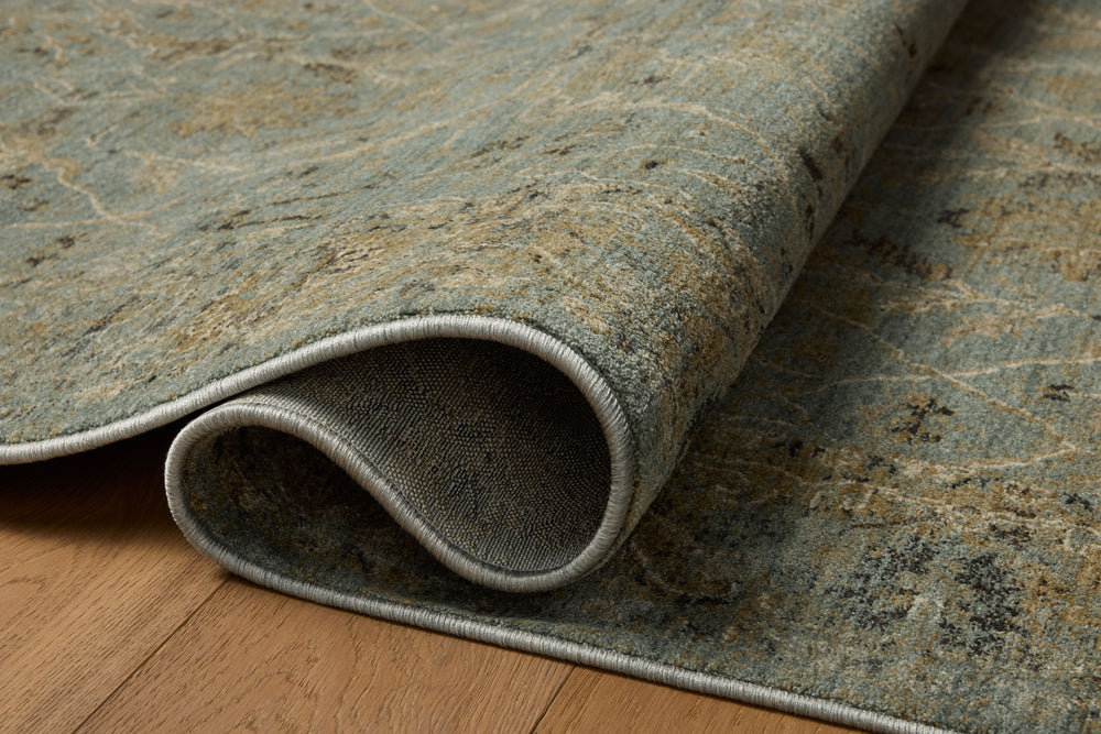 Briar Aqua / Olive Rug (BRR-02)