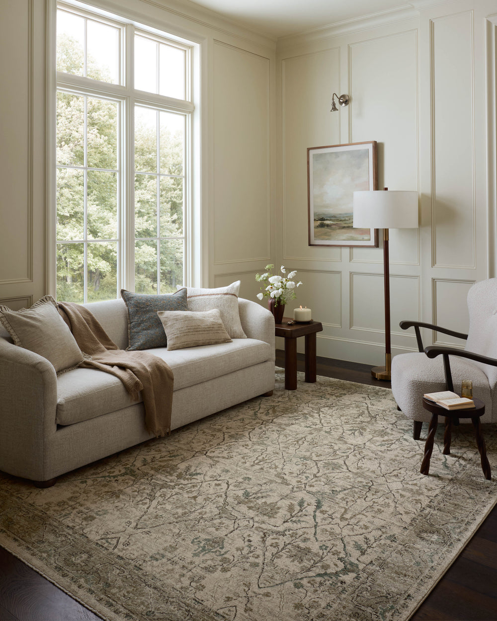 Tapis Briar Ivory / Sage (BRR-02)