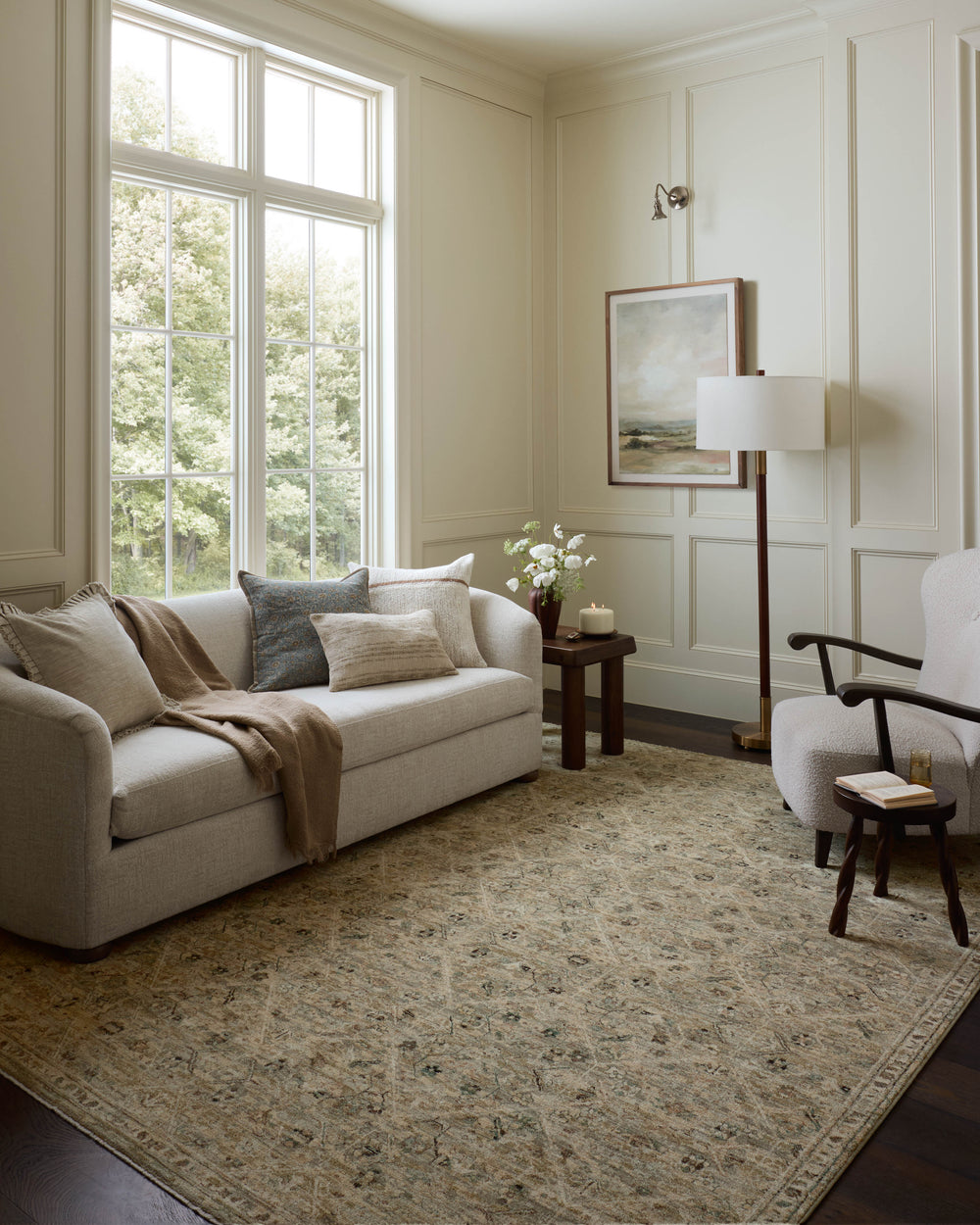 Briar Silver / Moss Rug (BRR-03)