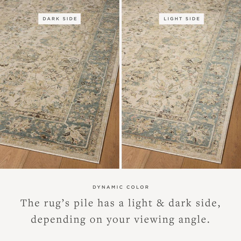 Tapis Briar Ant. Ivoire/Bleu (BRR-05)