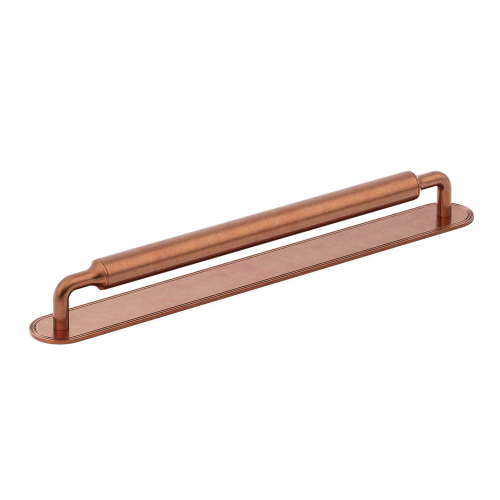 Armac_Martin_Barwick_Appliance_Pull_Handle_With_Backplate_Plain_Aged_Copper