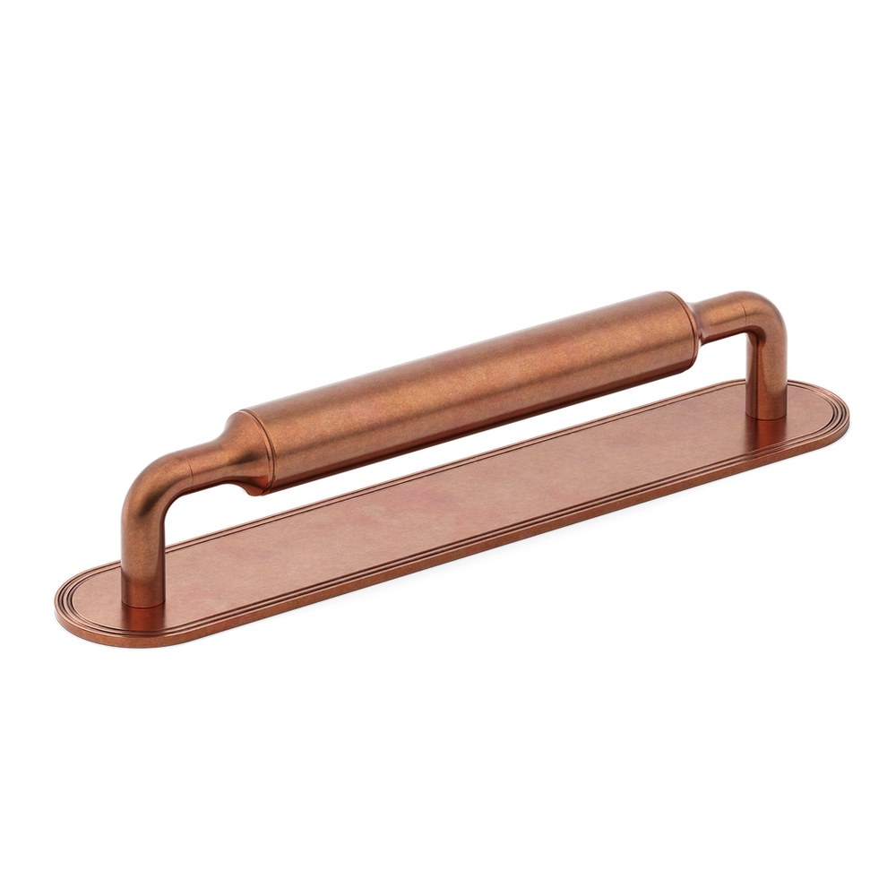 Armac_Martin_Barwick_Pull_Handle_With_Backplate_Plain_Aged_Copper