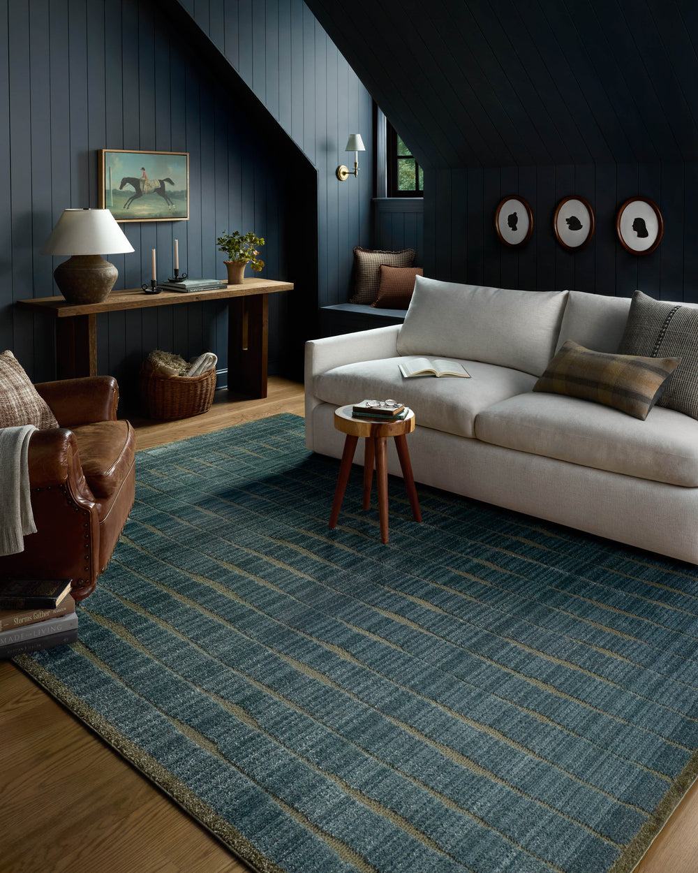 Calvin Ocean / Tapis Olive (CLV-02)