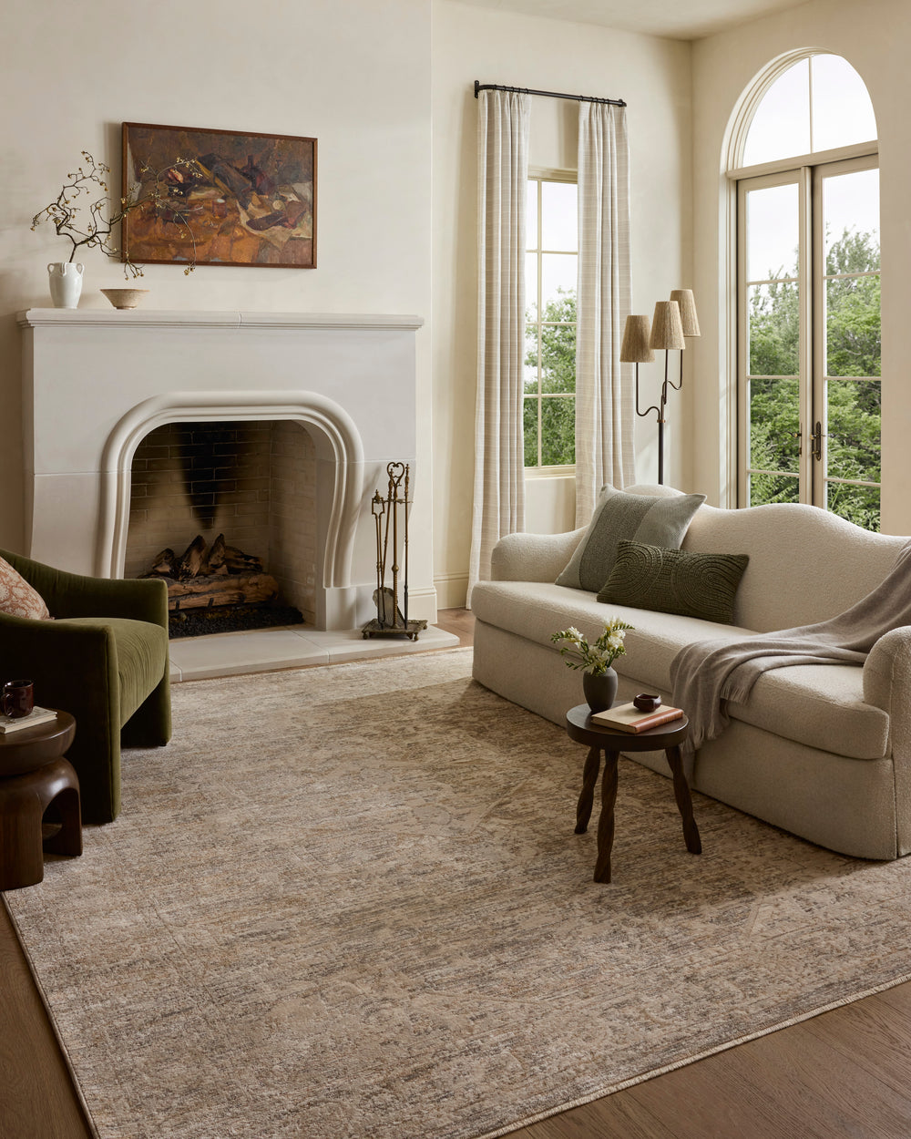 Clarisse Smoke / Tapis naturel (CLS-02)