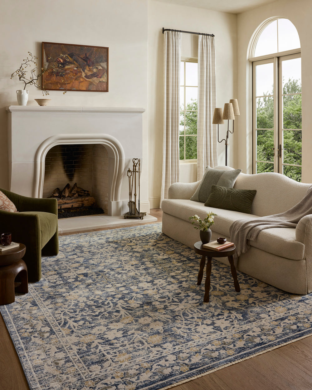 Clarisse Blue / Beige Rug (CLS-05)