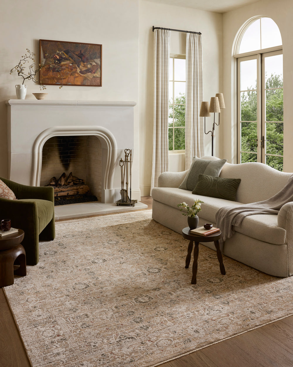 Tapis Clarisse Naturel / Granit (CLS-07)