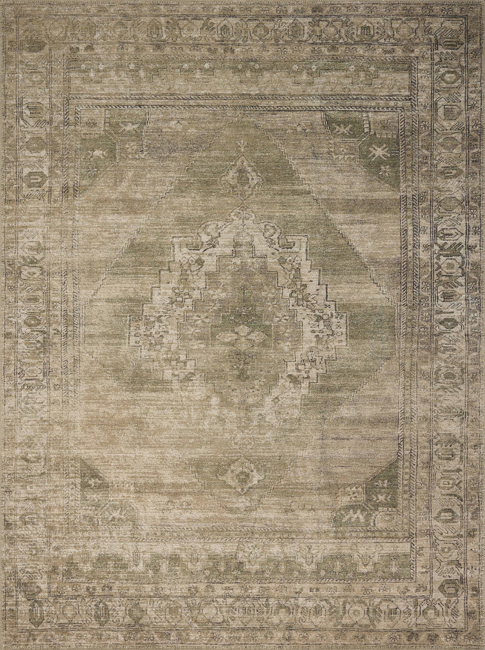Cambria Sand / Olive Rug (CBR-03)