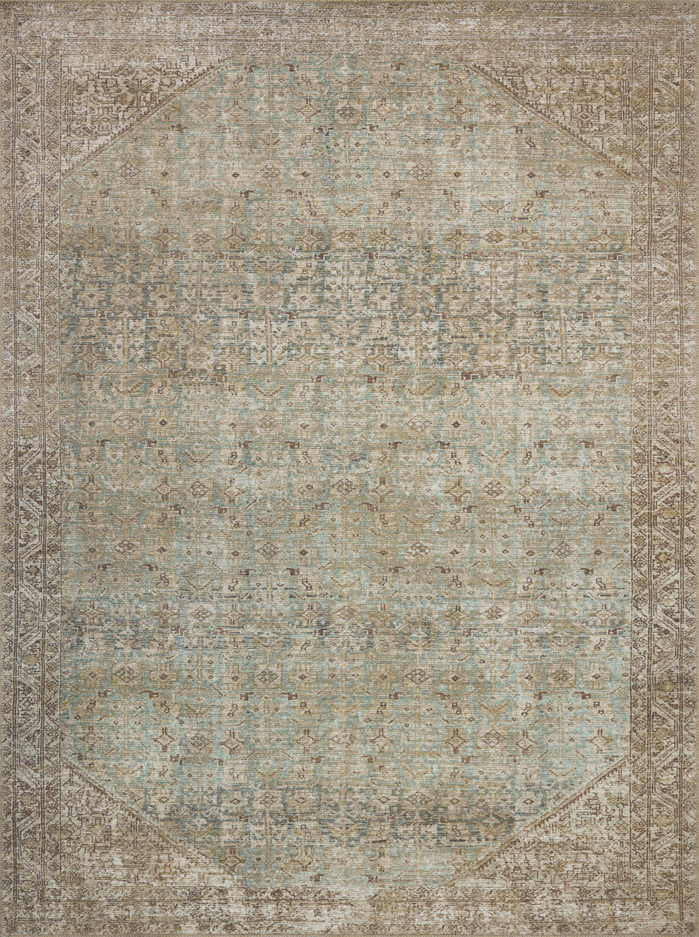 Cambria Aqua / Natural Rug (CBR-05)