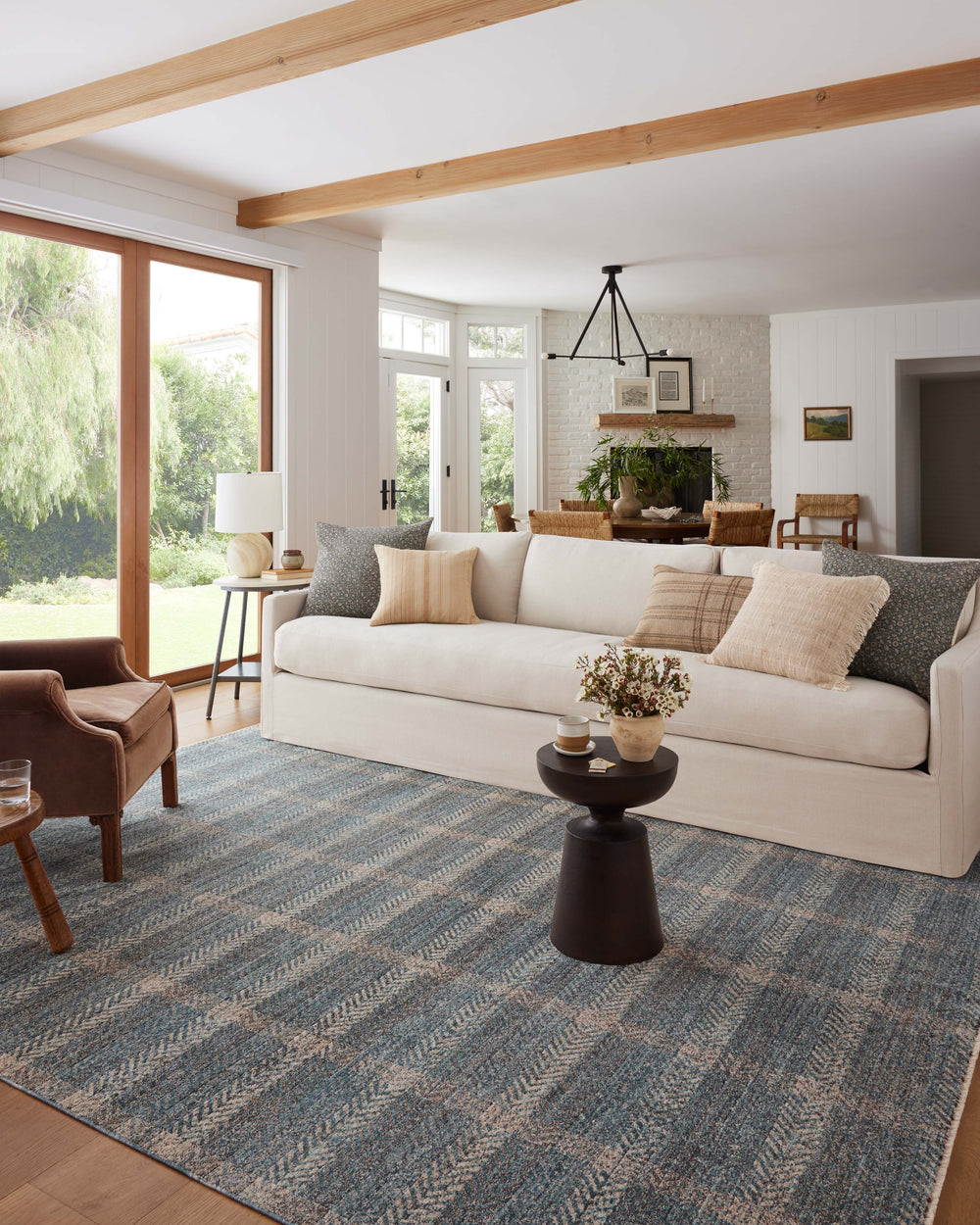 Tapis EMB-03 Bleu Ember / Beige