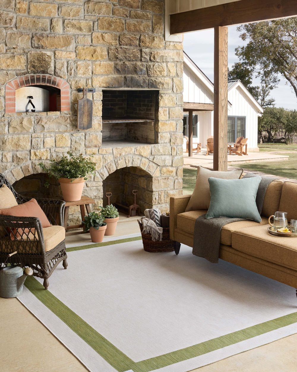Easton Green / Ivory Rug (ESN-07)